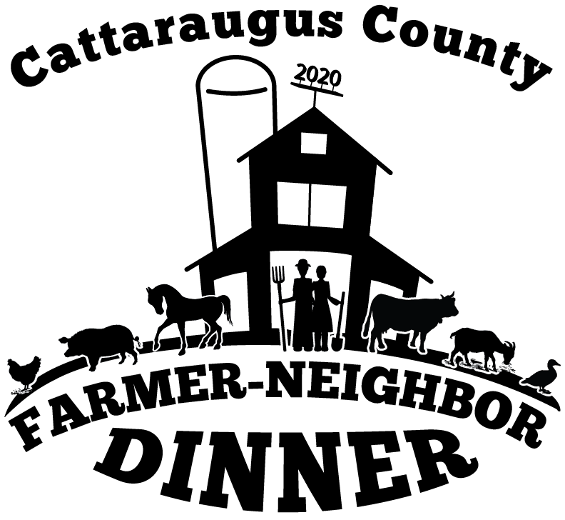 Logo for the 2020-2021 Farmer-Neighbord Dinner in Cattaraugus County
