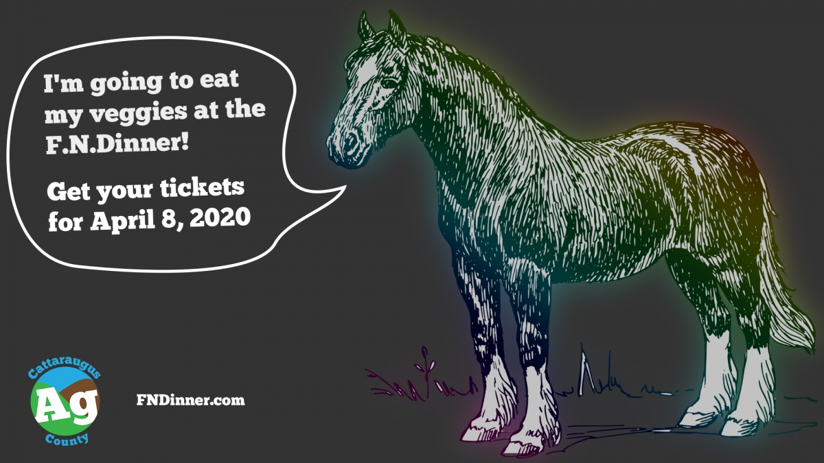 I'm going to eat my veggies at the F.N. Dinner! Get your tickets for April 8, 2020
