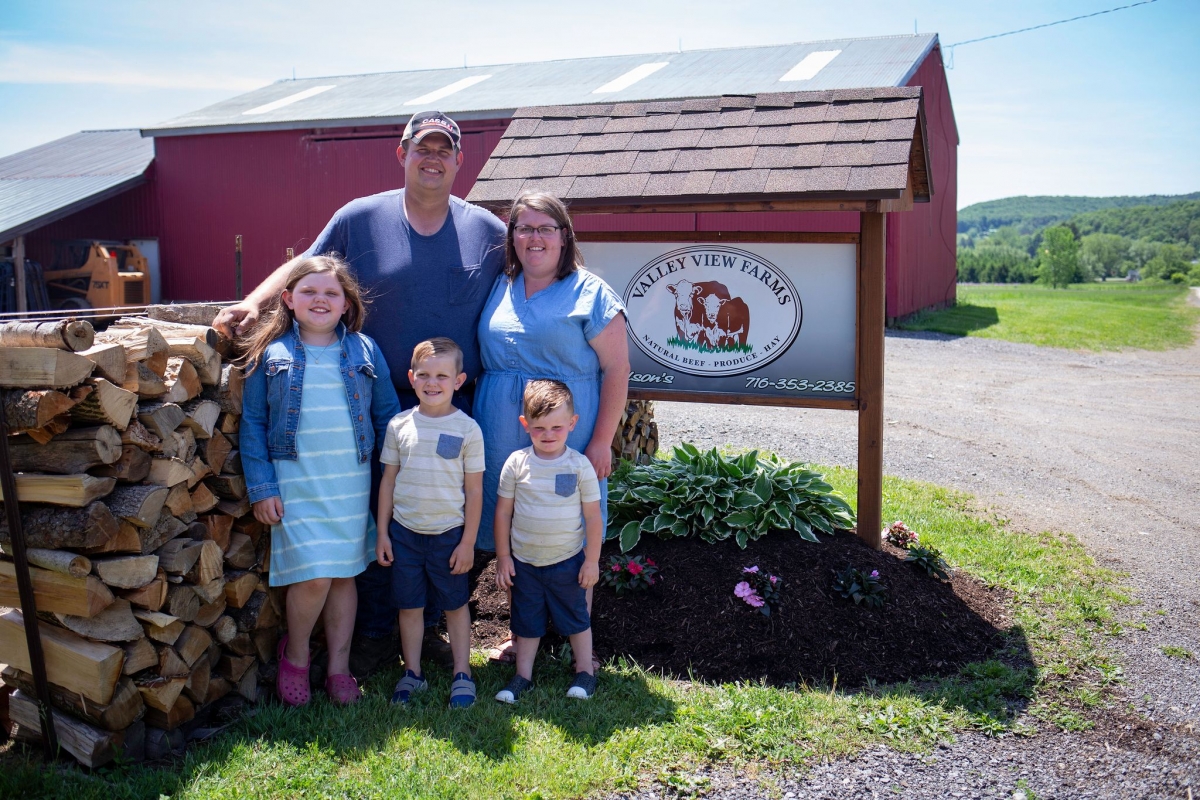 Nathan and Chelsey Nelson along with their children